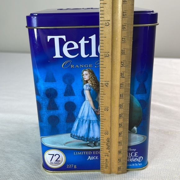 2010 Disney Alice In Wonderland Tetley Tea Orange Pekoe Tin Limited Edition - Picture 10 of 12